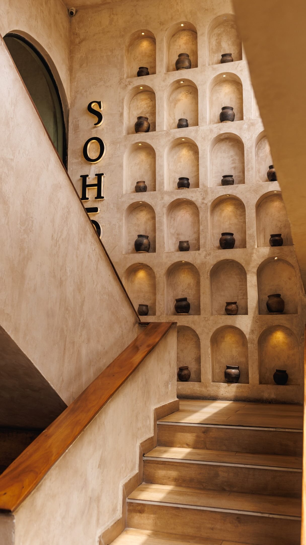 The Soho pottery staircase